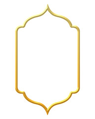 gold islamic frame border