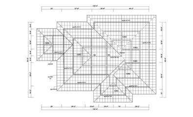 Lightweight Wood Trusses Plan To 1 Story House