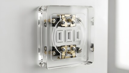 electrical outlet on a white background