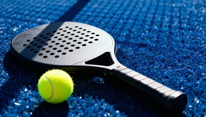 Padel Gear on Blue Turf
