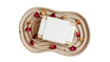 Elegant Pump Bottle Mockup on Platform with Futuristic Circuit Design