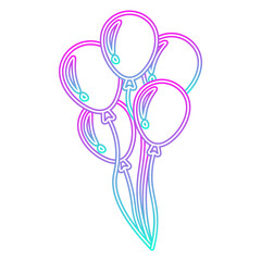 Neon Gradient Balloon