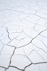 White cracked surface close up dry texture pattern background abstract art