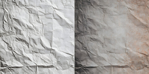 Captivating Texture and Vintage Charm: Explore the Allure of Crumpled and Folded Gray Paper Poster Artwork