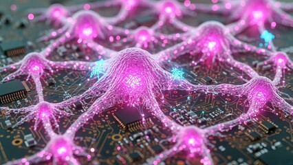 Artificial Neural Network on Circuit Board - A Futuristic Connection.