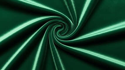 Abstract Green Swirl - Mesmerizing Vortex of Light and Shadow.