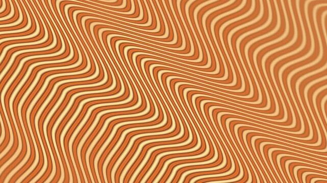 Dynamic pattern of curved orange and brown wavy lines perfect for backgrounds, posters, packaging design, textiles, and abstract art projects.