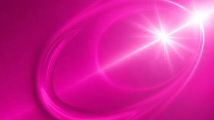 Vibrant pink abstract background with glowing lens flare and subtle circular light effects