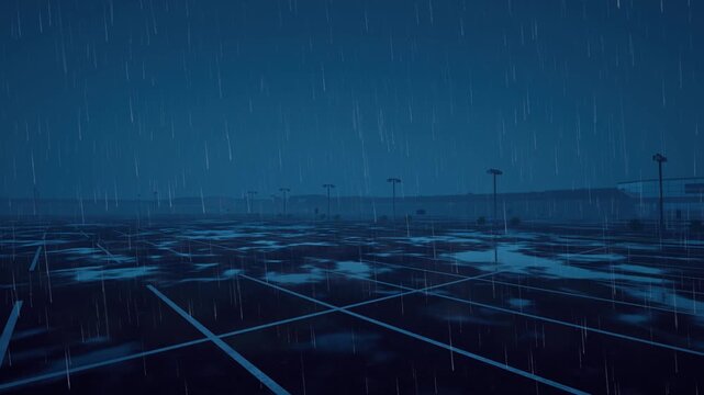 Liminal space empty mall strip outdoor