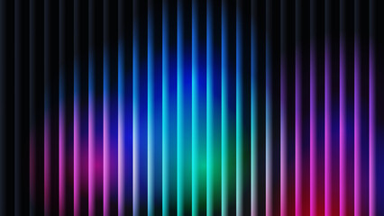 Fototapeta premium Vibrant Abstract Gradient Background with Blue Purple Teal Pink Vertical Stripes Illustration
