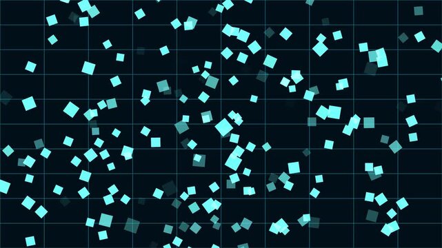 Blue grid technology background