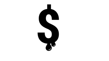 Fototapeta premium Bargain symbol black isolated silhouette