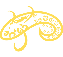 Chinese New Year Dragon Illustration – Ornamental Dragon with Flowers for Wallpaper | Floral Pattern Vector, Decorative Paisley Pattern Clipart & Festive Oriental Design