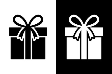 Gift Box Icon in Line Style. Modern Flat Surprise Present Vector for Birthday and Holidays