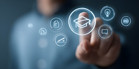 Minimalist Education Photography Blends Virtual Learning in Captivating Masterpiece