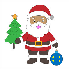 santa claus with gifts
