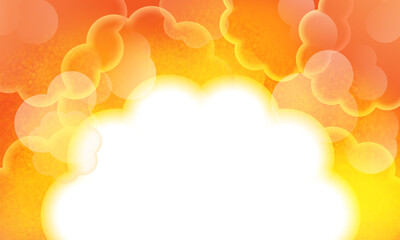 Fototapeta premium 熱々なイメージの背景フレーム