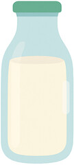 병에든 우유 일러스트
