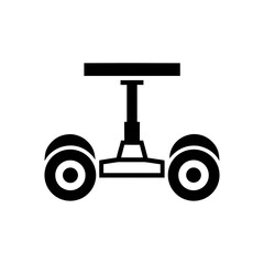 Camera dolly equipment silhouette art on transparent background