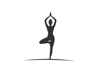 Yoga Fitness Pose Silhouette