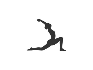 Yoga Fitness Pose Silhouette