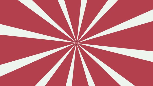 Radial Burst Pattern With Red And White Stripes abstract background