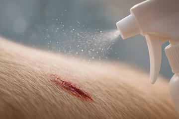 Professional Veterinary Spray Application for Injury Treatment and Clinical Service Efficiency in Pet Healthcare