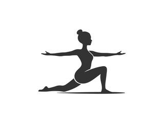 Yoga Fitness Pose Silhouette
