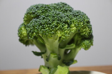 Fresh broccoli purchased at a supermarket in Tokyo, Japan