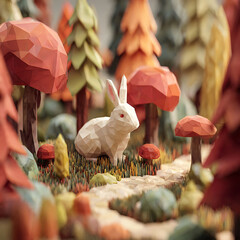 rabbit in the forest
