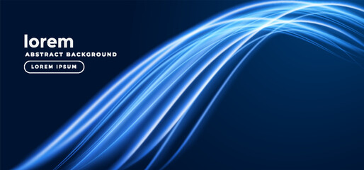 Vector abstract, blue gradient black color background, luxury wave gold line pattern, Illustration modern graphic design for business banner or futuristic technology background