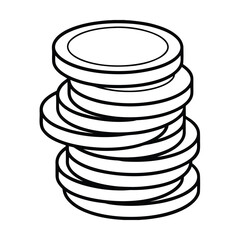 A stack of delicious chocolate cookies that resembles a pile of coin currency