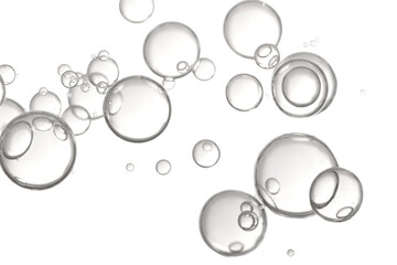 Light gray water bubbles
