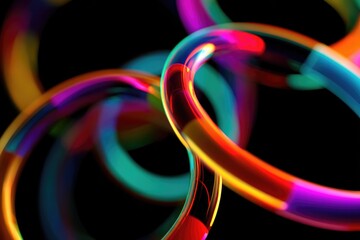 Vibrant Neon Glow with Surreal Electric Atmosphere