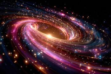 Radiant Vortex Portals in Surreal Dimensional Space