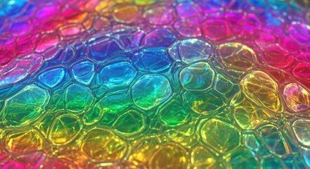 Dynamic Iridescent Rainbow Color Textured Surface Background Pattern