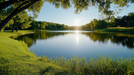 Gentle morning riverside calmness blank center field fcbdc abe bfe aefba Siraphol