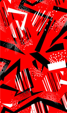 abstract geometric patterns with characteristics of Memphis or constructivist style due to the use of geometric shapes, sharp lines
