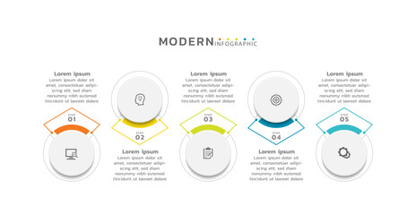 Presentation infographic business template design