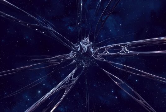 generative video. quantum space computer technologies of the future