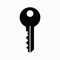 key, icon, vector, security, access, lock, symbol, silhouette, hardware, safety, unlock, password, protection, graphic, design, emblem, minimal, illustration, pictogram, shape, outline, tool, metal, c