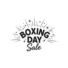 Boxing Day Sale announcement with festive elements