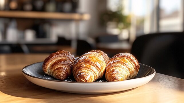 Superbe photo de pain et de viennoiseries, dans une boulangerie - Powered by Adobe