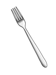 Stainless Tableware Set – Minimalist Illustration