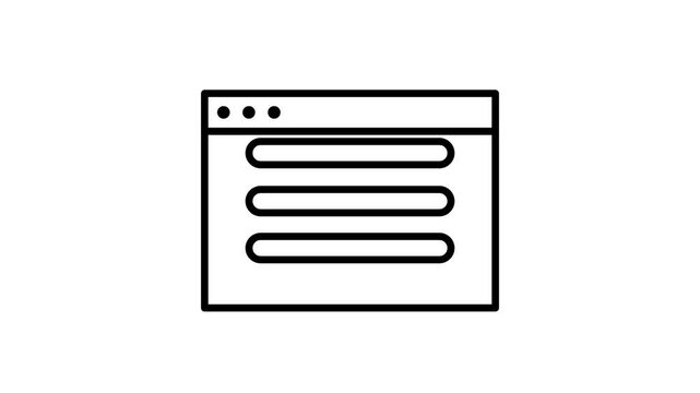 Frequently asked questions website page icon animation