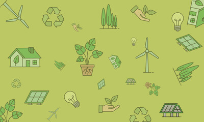 seamless pattern with gardening tools background 