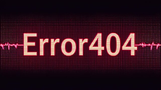 Red error sign with a black background