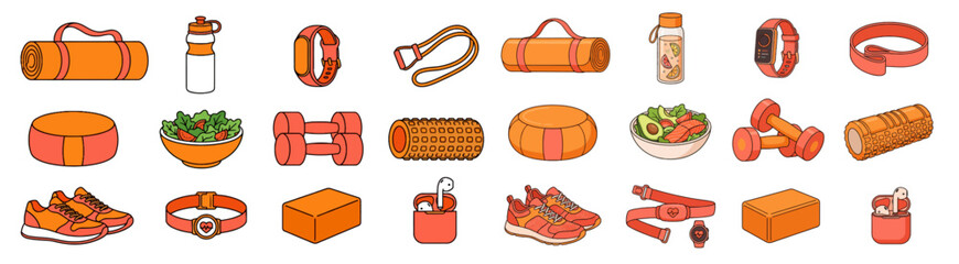 Get motivated with vibrant fitness gear and a healthy meal, inspiring wellness and active lifestyle choices for a balanced routine and vibrant energy