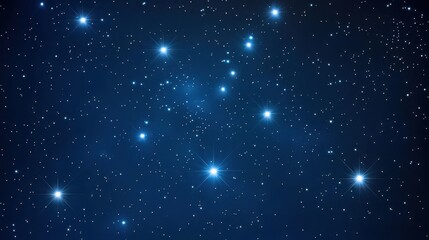 Cosmic Dance of Stars: A captivating nightscape filled with radiant stars, inviting viewers to explore the vast expanse of the universe and contemplate the mysteries of cosmos.