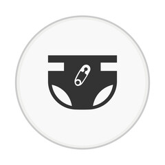 Baby Diaper Nappy Icon